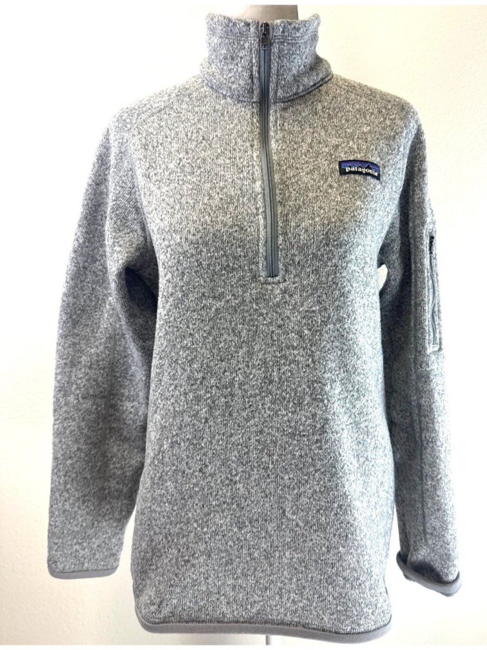 Patagonia Gray 1/4 Zip Better Sweater Fleece Pullover Jacket Size Medium